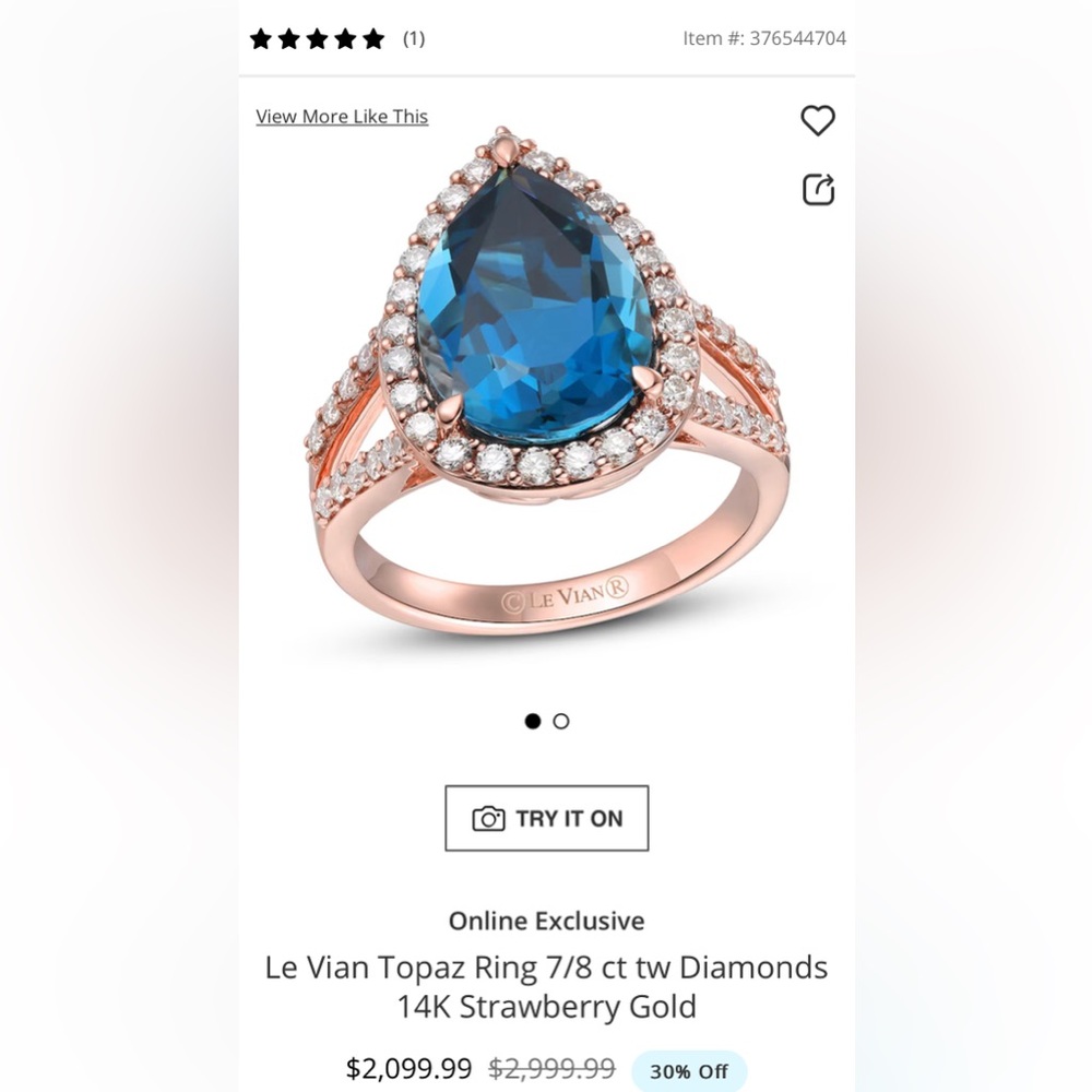 BEAUTIFUL and unique Le Vian ring!